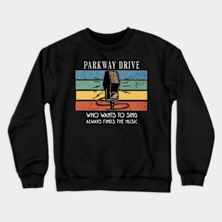 parkway /vintage microphone Crewneck Sweatshirt